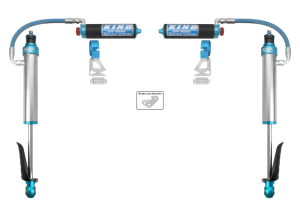 Toyota Tacoma Coilover Suspension Kit - Rear - King Shocks - 2.5 Dia Remote Reservoir Shock w/Adjuster - `24-`27